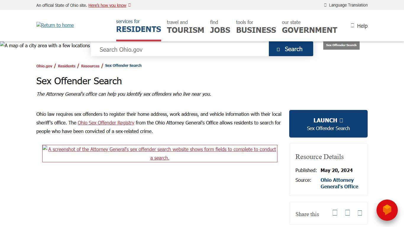 Sex Offender Search | Ohio.gov | Official Website of the State of Ohio